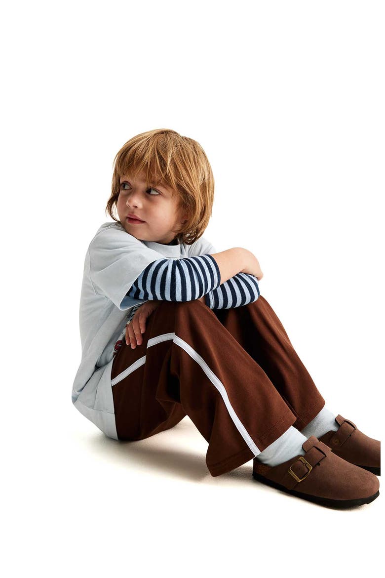 Kid's The Essentials Pant, Alternate, color, Rocky Road Cloud Blue Stripe