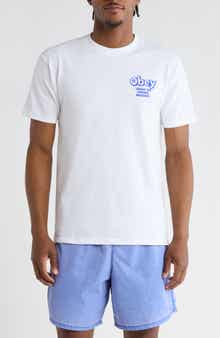 Obey Smash the Control Machine Cotton Graphic T-Shirt