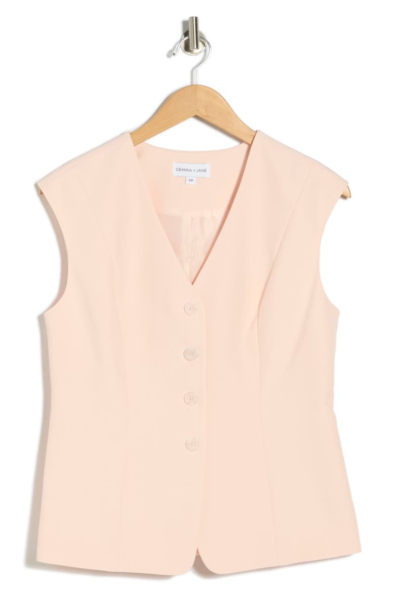 V-Neck Vest, Alternate, color, PINK SHELL