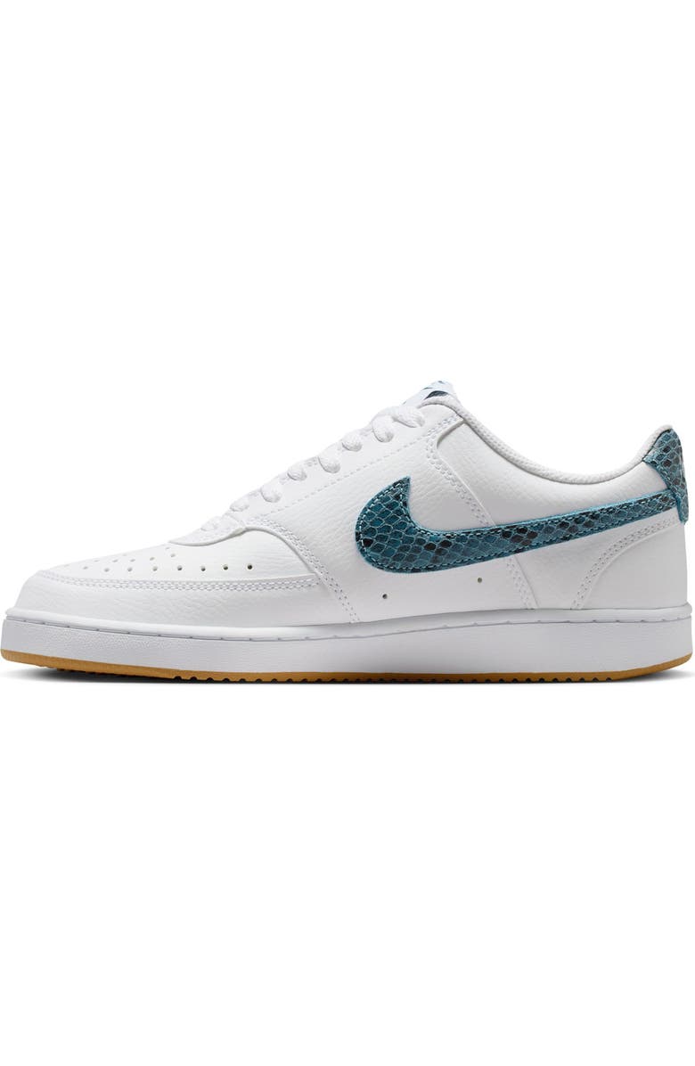 Nike Court Vision Low Profile Sneakers, Alternate, color, White/ Blue/ Brown