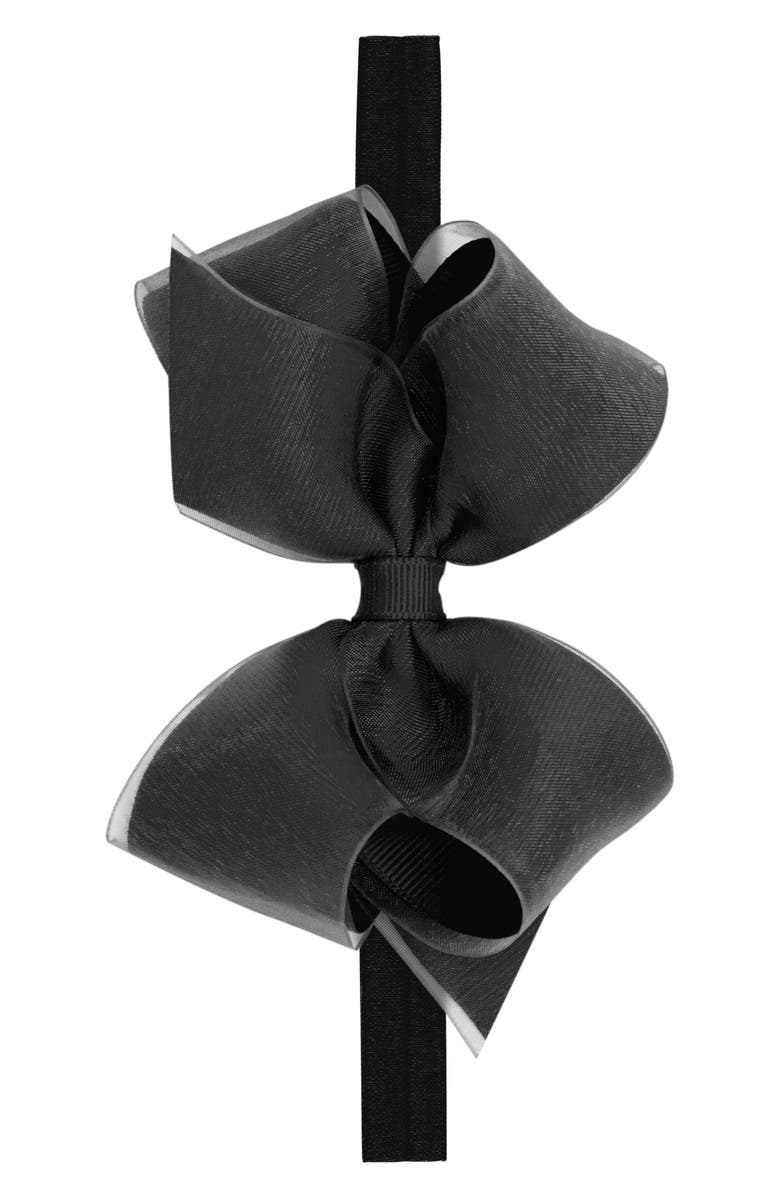 PLH Bows Elastic Organza Bow Headband, Main, color,