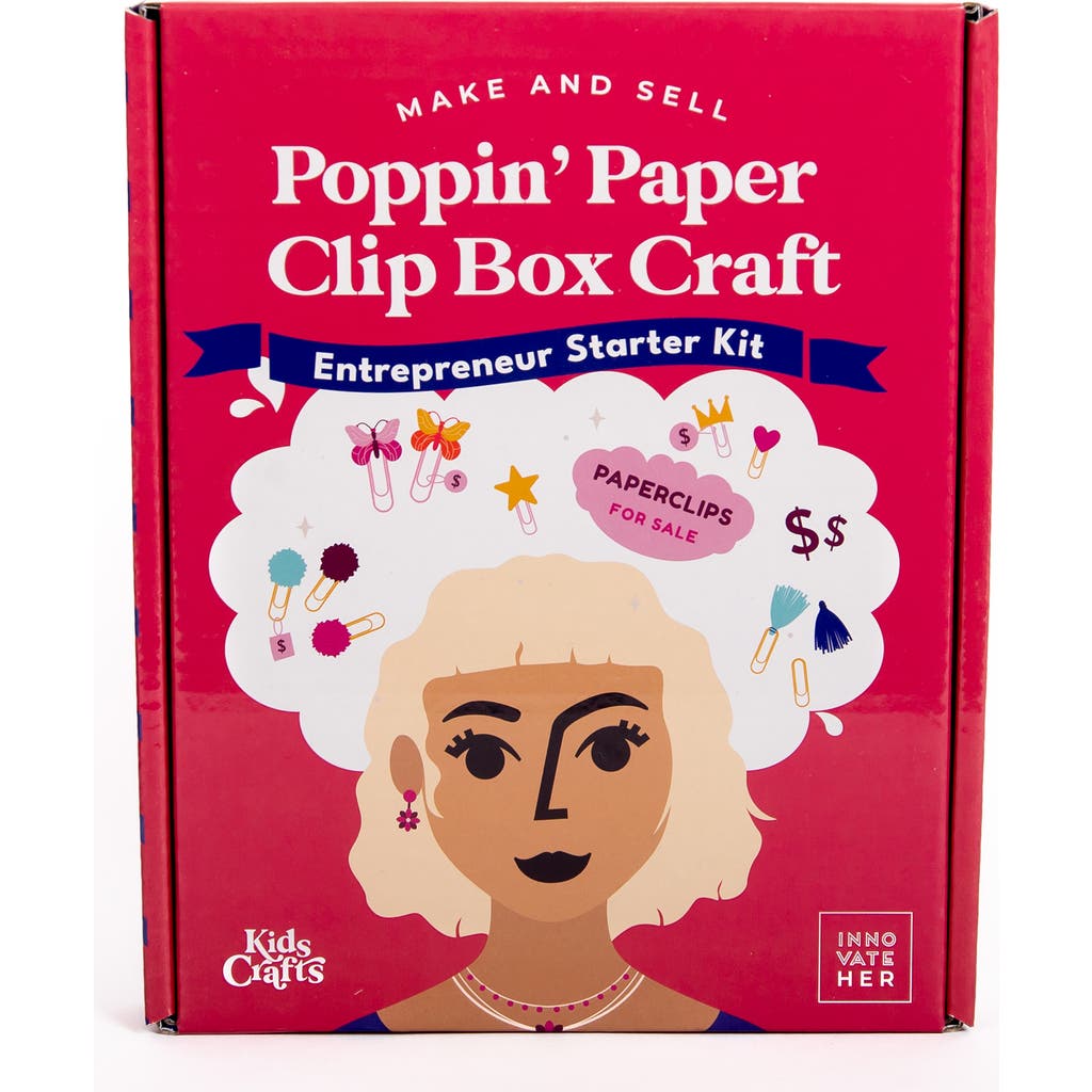 Kids Crafts Make and Sell Poppin' Paper Clips Craft Kit in Multicolored  product