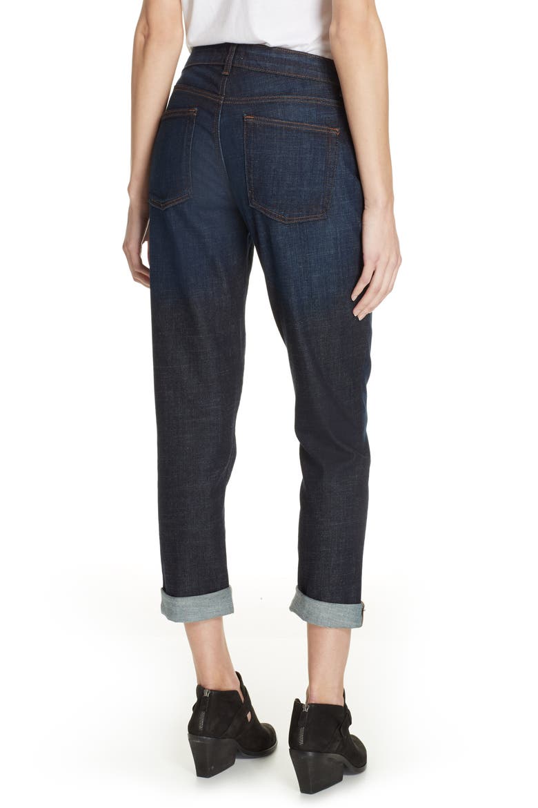 Organic Cotton Boyfriend Jeans, Alternate, color, UTILITY DENIM