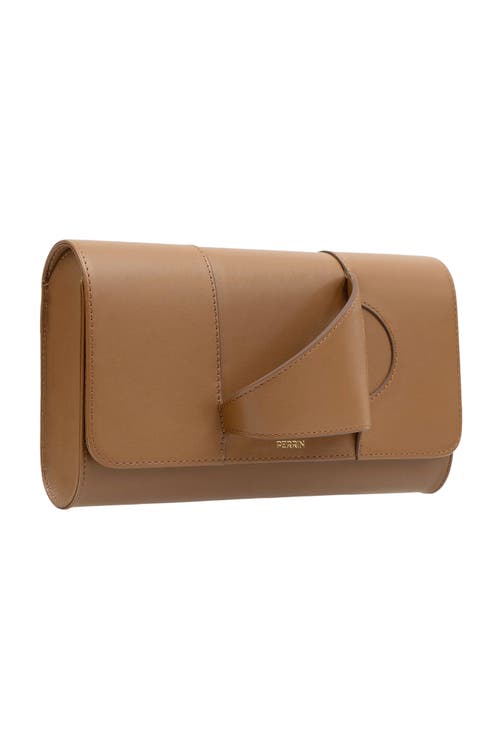 Perrin Paris L'asymetrique Clutch In Brown