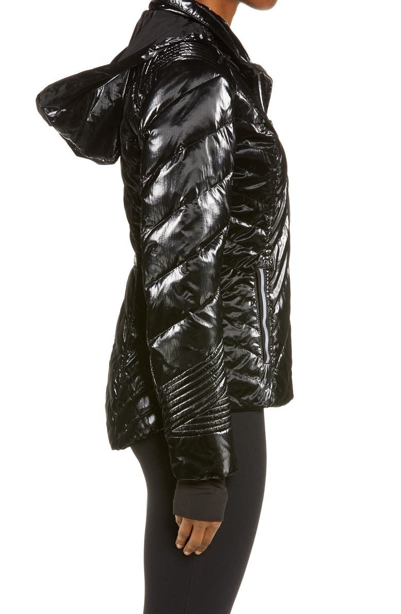 Blanc Noir Super Hero Down Puffer Jacket, Alternate, color, 