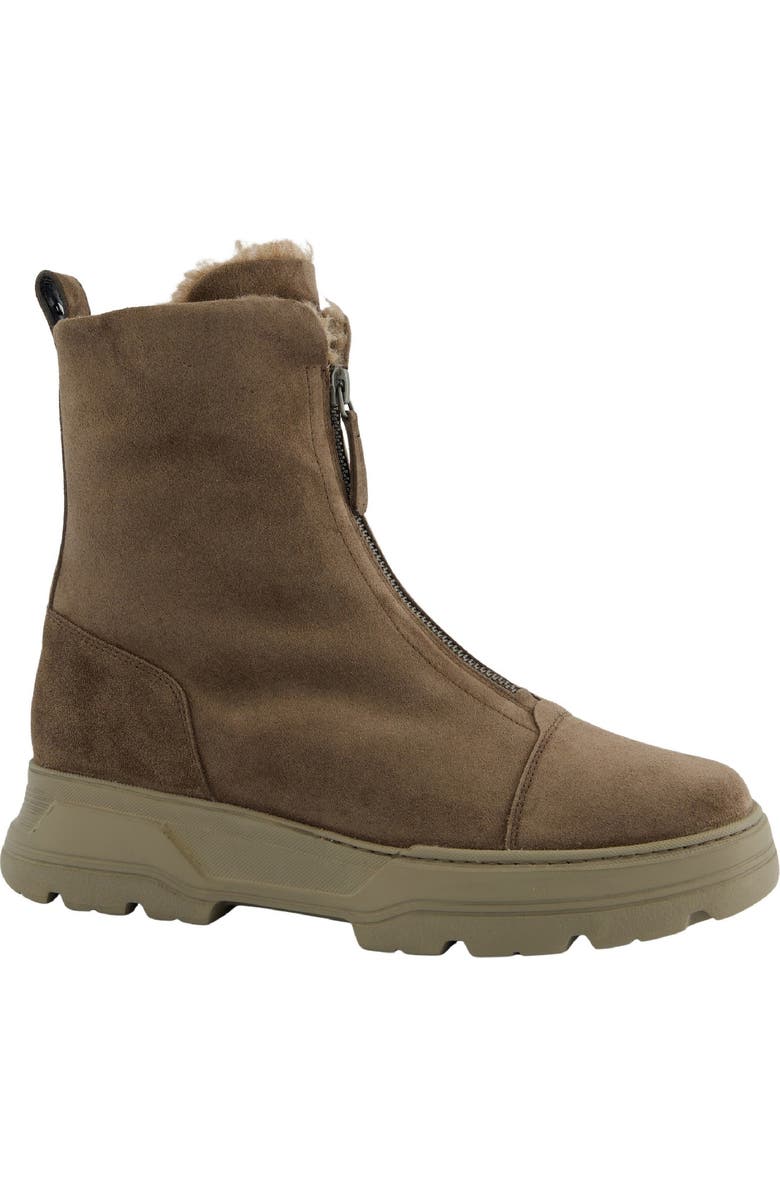 Paul Green Cameo Faux Fur Bootie, Main, color, Earth Soft Suede