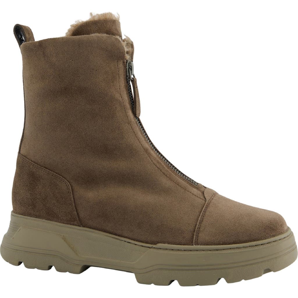 Paul Green Cameo Faux Fur Bootie In Brown