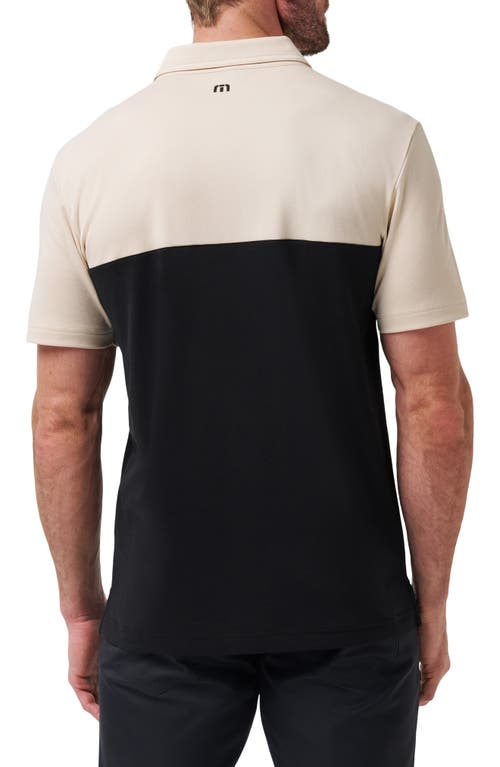 Travismathew Hang Glide Cotton Blend Polo In Black