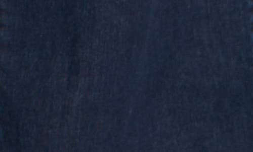 Apny Crop Raw Hem Wide Leg Jeans In Blue