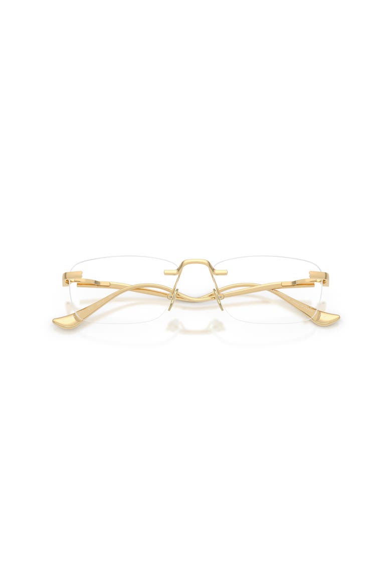 54mm Rectangle optical glasses, Alternate, color, Gold