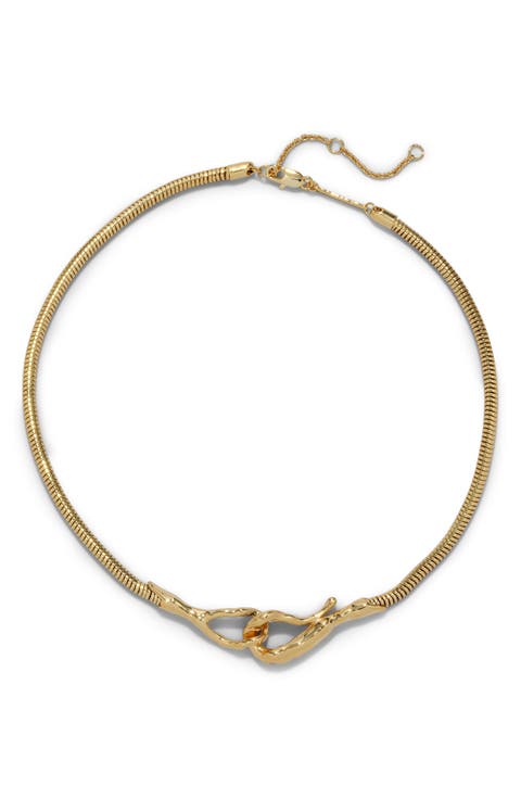 Molten Hook Choker Necklace