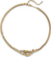 Alexis Bittar Molten Hook Choker Necklace