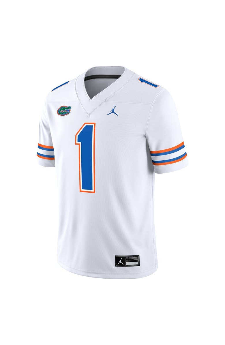 Jordan Brand Men's Jordan Brand #1 White Florida Gators Game Jersey, Alternate, color, White