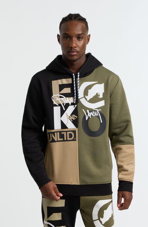 Ecko Unltd . Team Up Hoodie In Olive