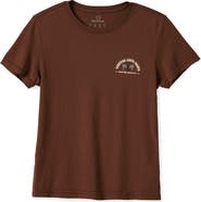 Brixton Auto Parts Fitted Crewneck Graphic T-Shirt