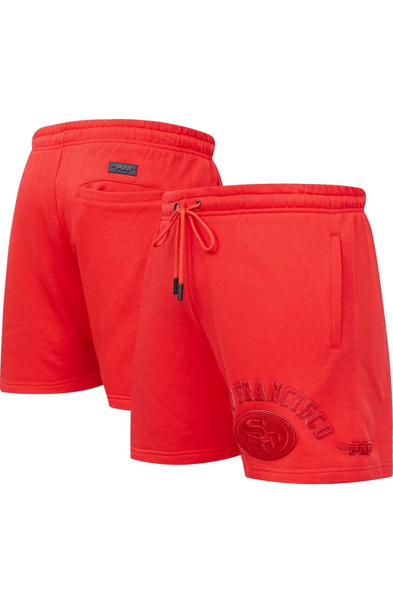PRO STANDARD Men's Pro Standard San Francisco 49ers Triple Red Shorts, Main, color, Red