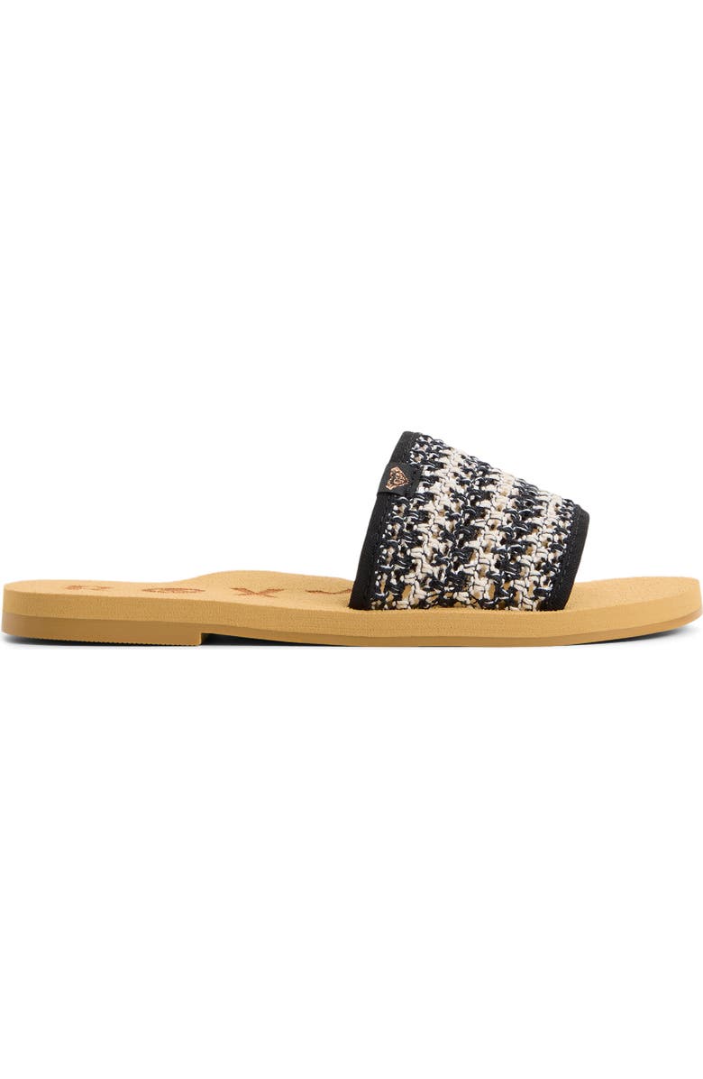 Roxy Riviera Slide Sandal, Alternate, color, Black