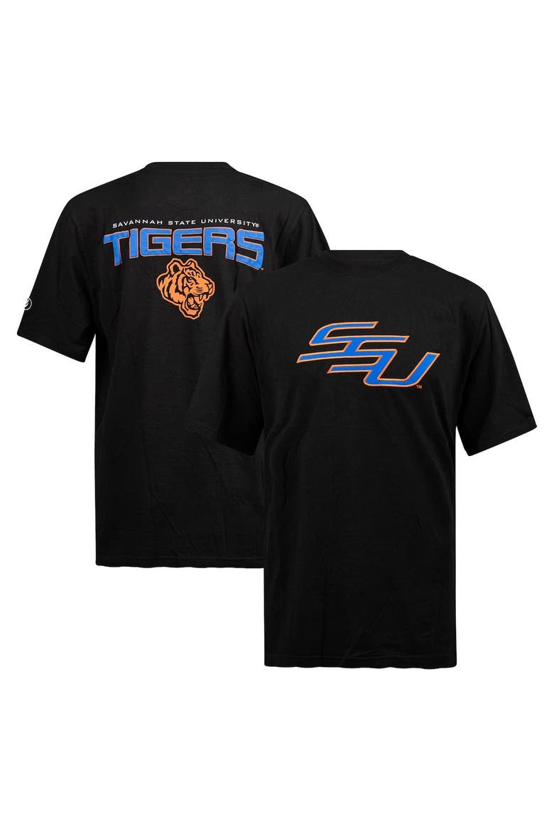 Men's FISLL Black Savannah State Tigers Applique T-Shirt, Main, color, Black