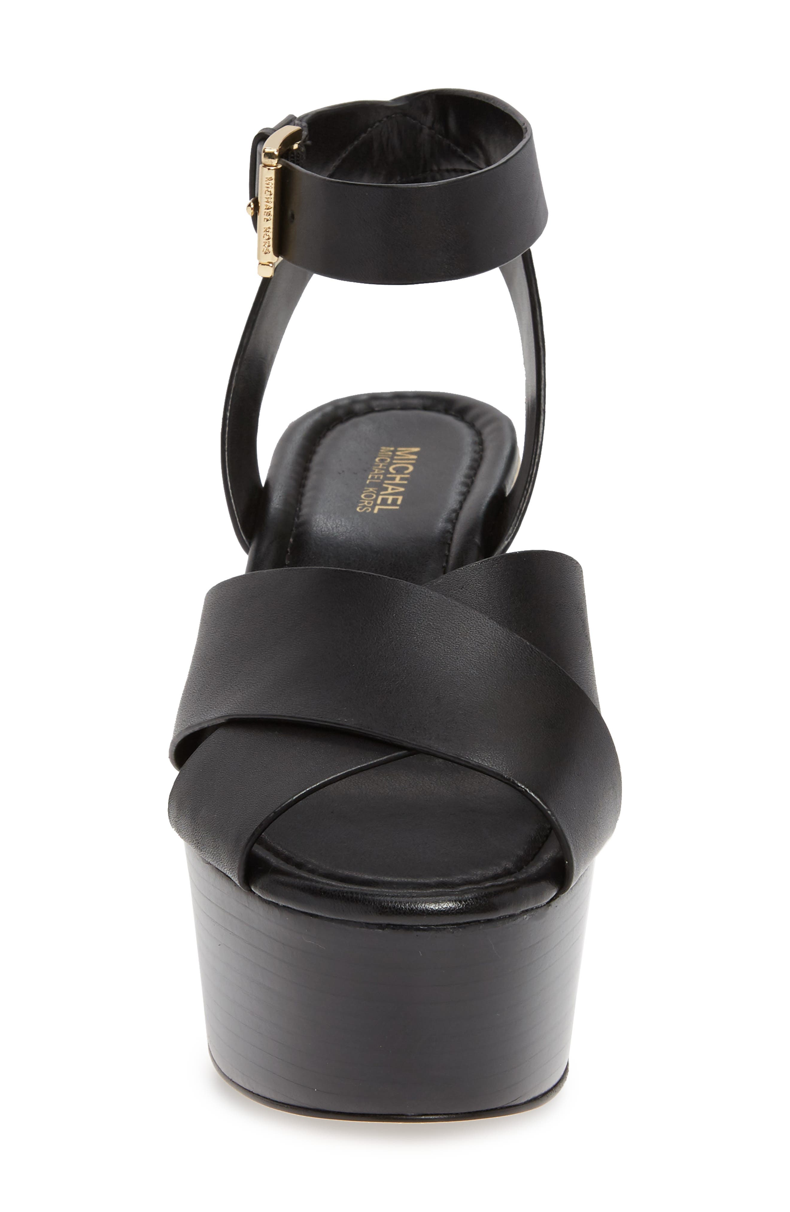 MICHAEL Michael Kors Abbott Platform Wedge Sandal, Alternate, color, 