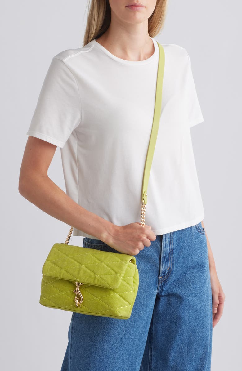 Rebecca Minkoff Edie Quilted Convertible Crossbody Bag, Alternate, color,