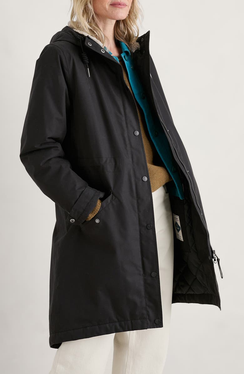 Seasalt Cornwall Plant Hunter Waterproof Hooded Coat, Alternate, color, Onyx