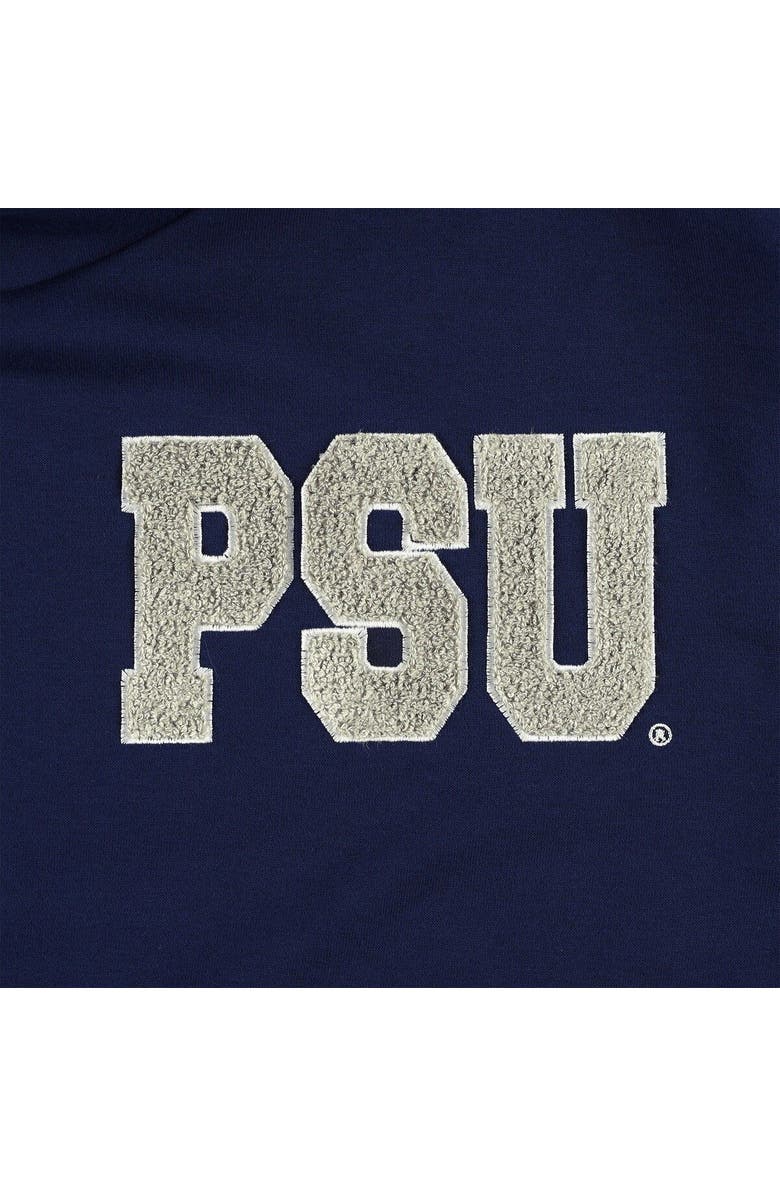 GAMEDAY COUTURE Women's Gameday Couture Navy/Black Penn State Nittany Lions Matchmaker Diagonal Cowl Pullover Hoodie, Alternate, color, Navy