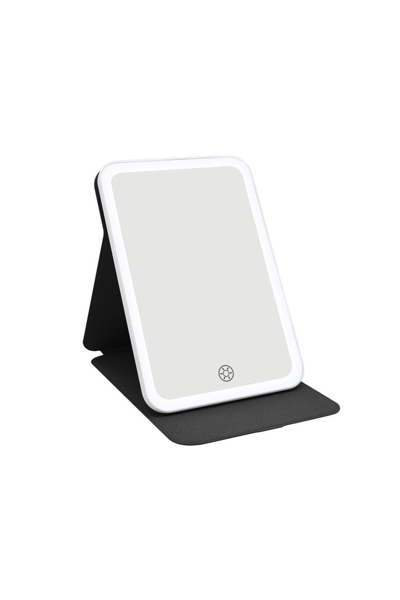 Touch Tablet Mini Tri-Tone LED Makeup Mirror, Main, color, Black