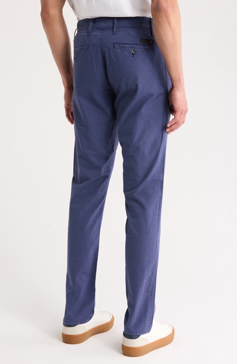AG Jamison Grid Print Slim Fit Pants, Alternate, color, Cool Lake