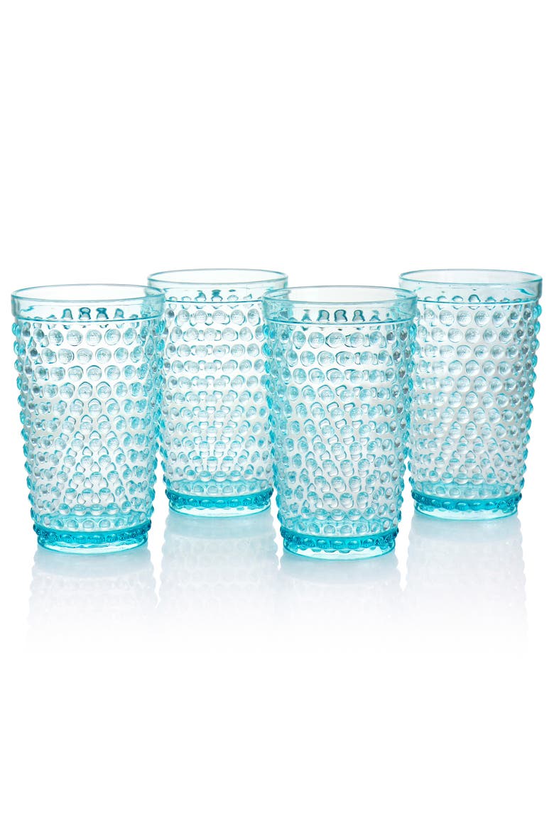 Malone 5 Piece Plastic Pitcher and Tumbler Set, Alternate, color, Clear
