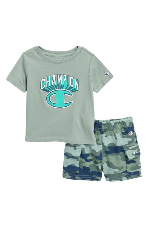 Logo T-Shirt & Cargo Shorts Set (Baby)