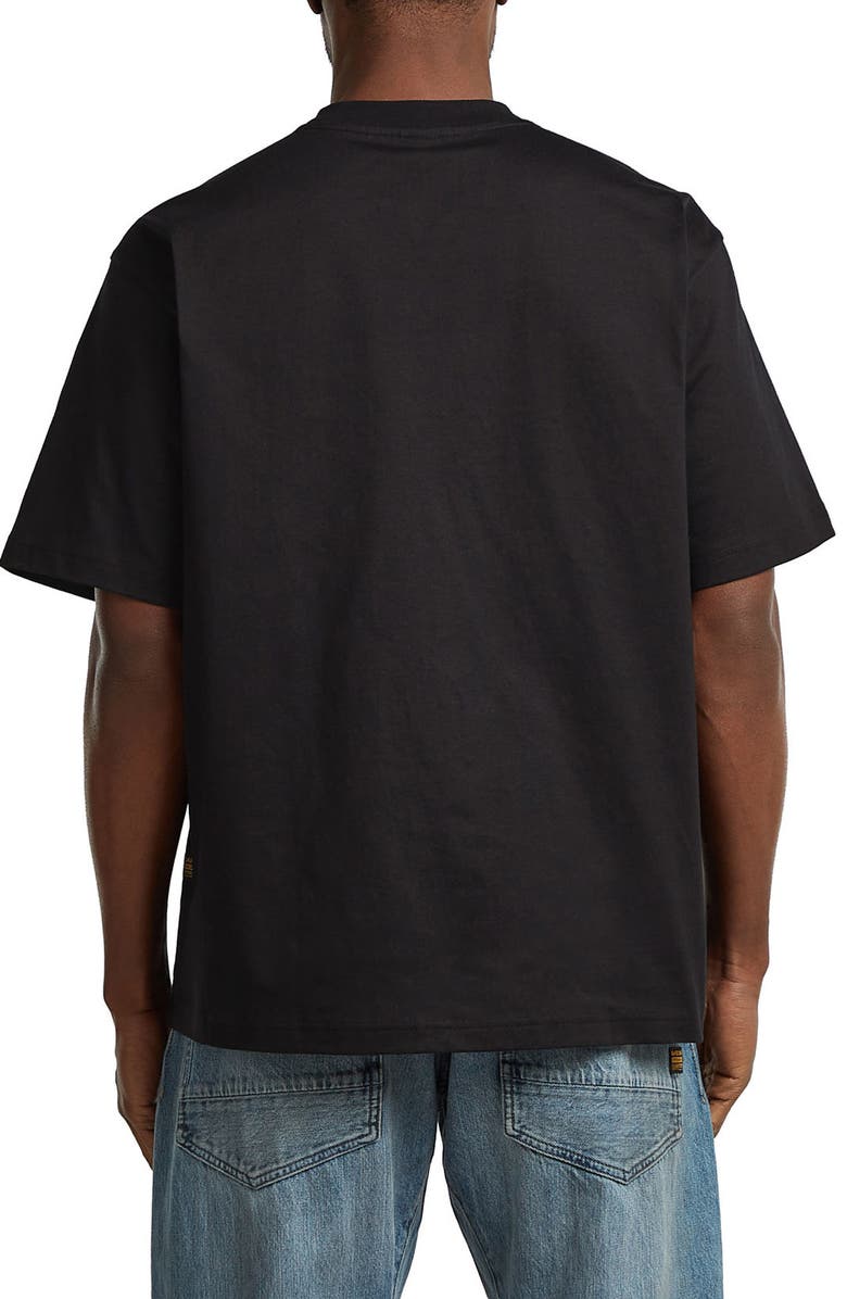 G-STAR Loose Fit Photo Print Organic Cotton Graphic T-Shirt, Alternate, color, Dark Black