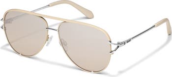 High Key Twist 60mm Gradient Aviator Sunglasses