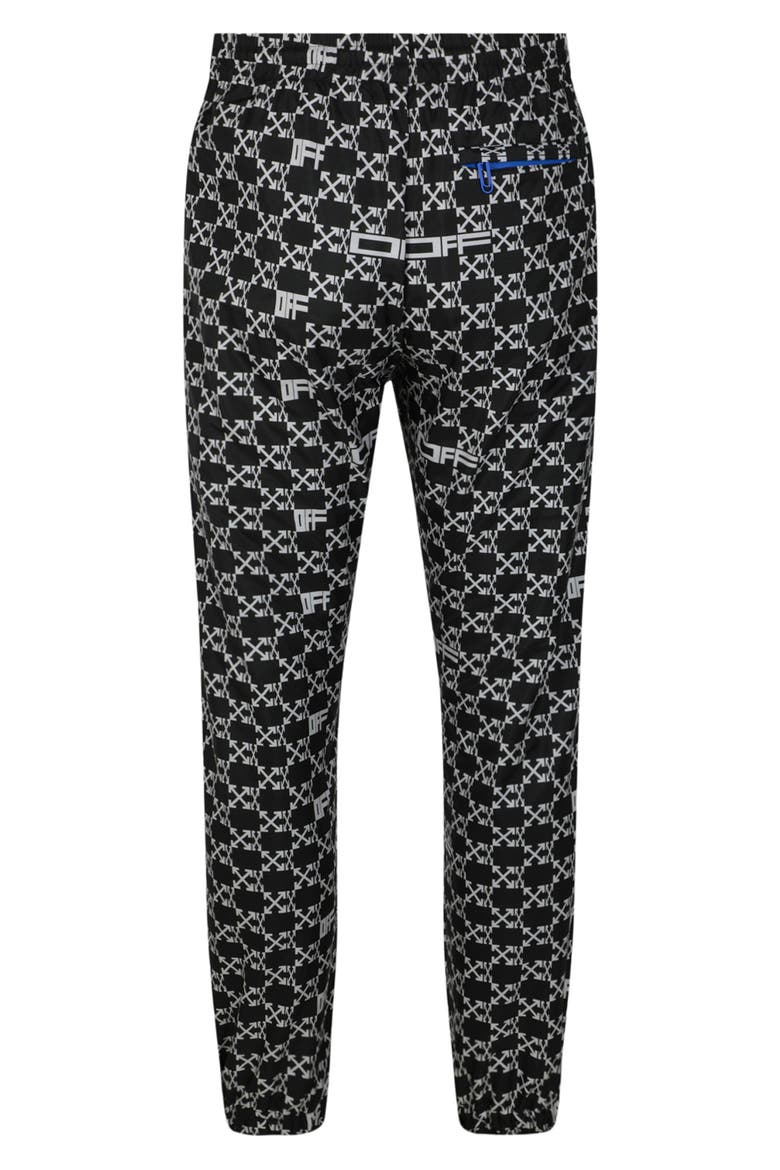 Monogram Allover Trackpants, Alternate, color, BLACK