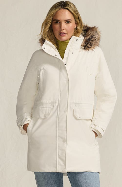 Lands' End Expedition Waterproof Down Winter Parka With Faux Fur Hood In Animal Print