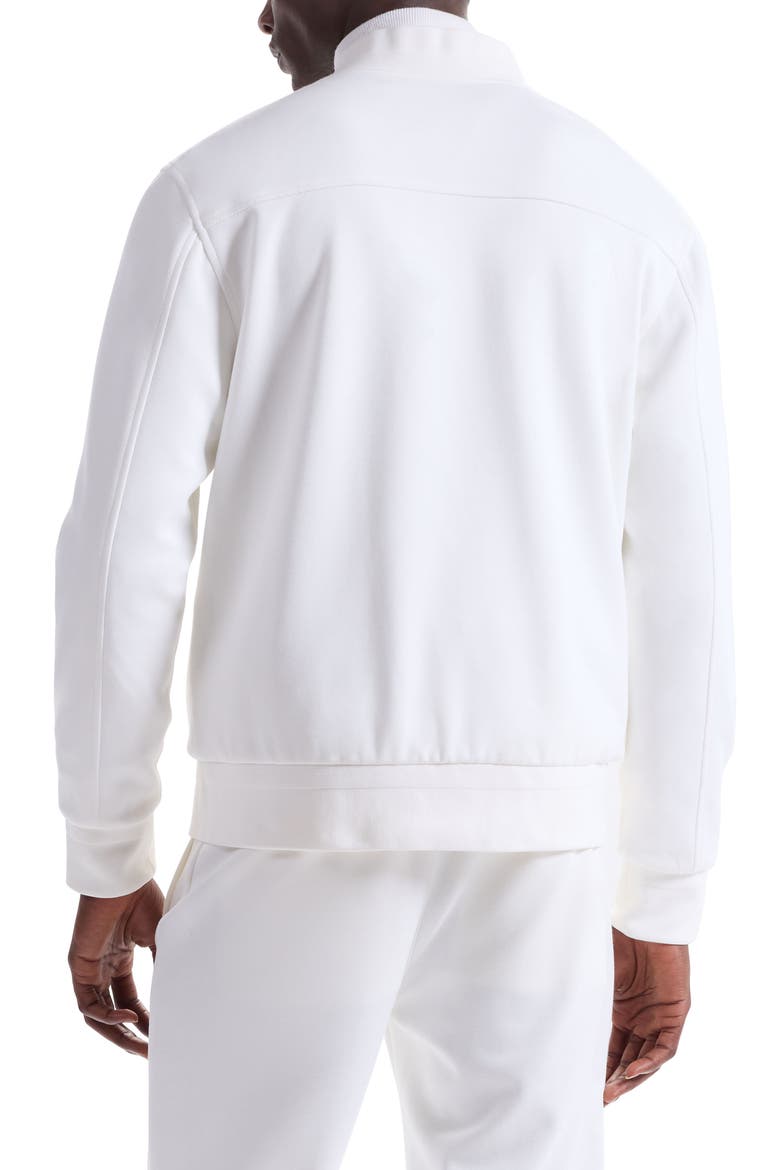 Soft Touch Knit Reversible Bomber Jacket, Alternate, color, CHALK