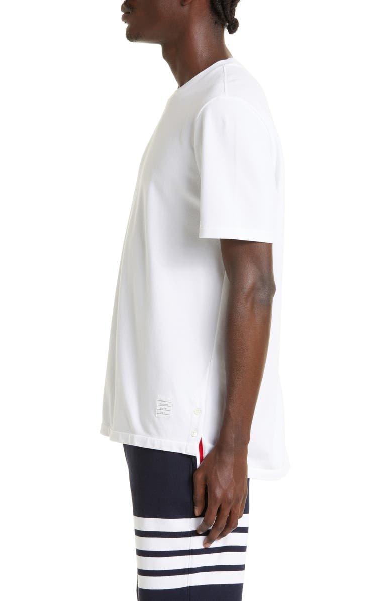 Thom Browne Stripe Crewneck T-Shirt, Alternate, color, 