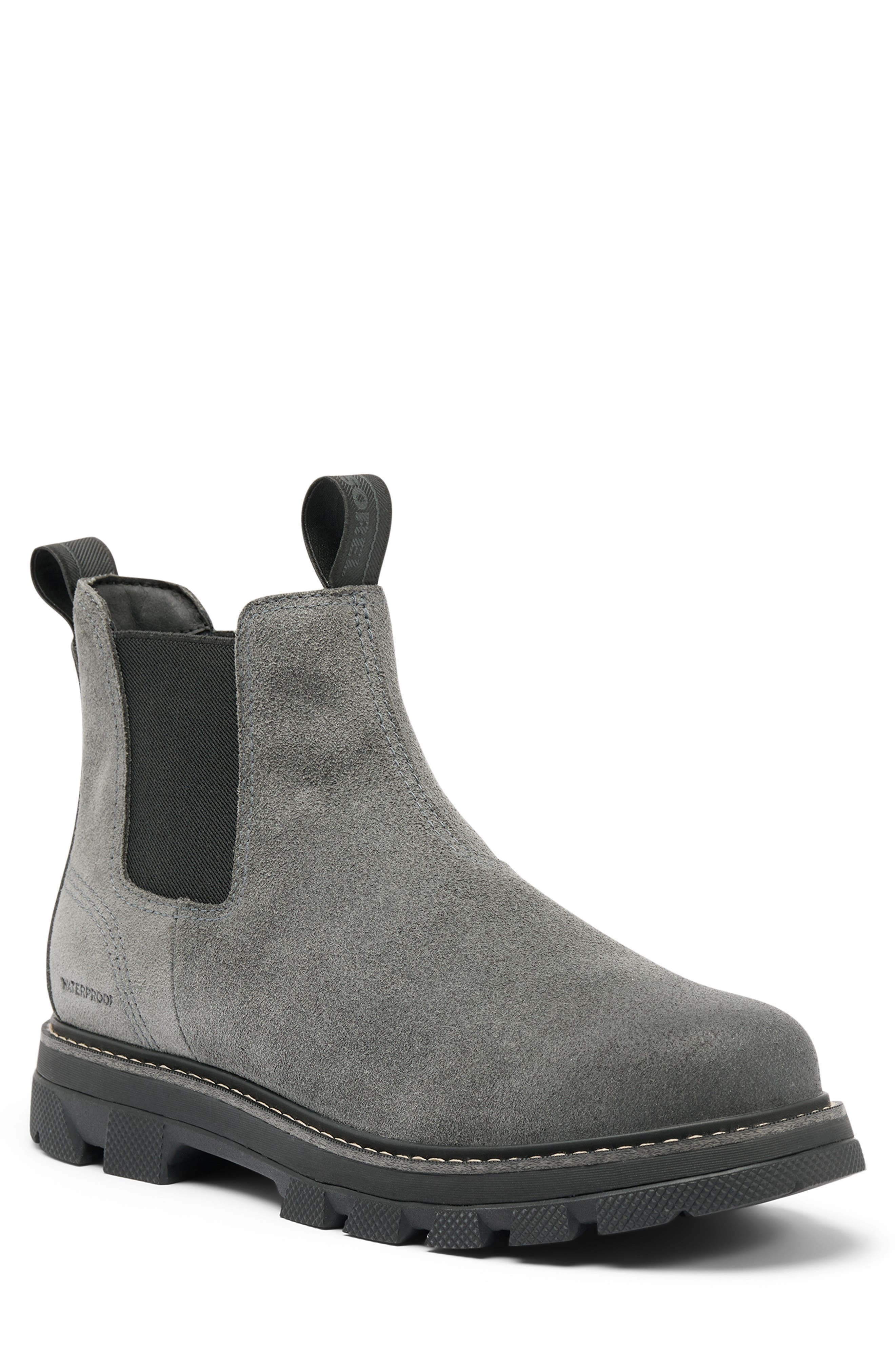 Lark-47 Waterproof Chelsea Boot, Main, color, GRILL/ BLACK