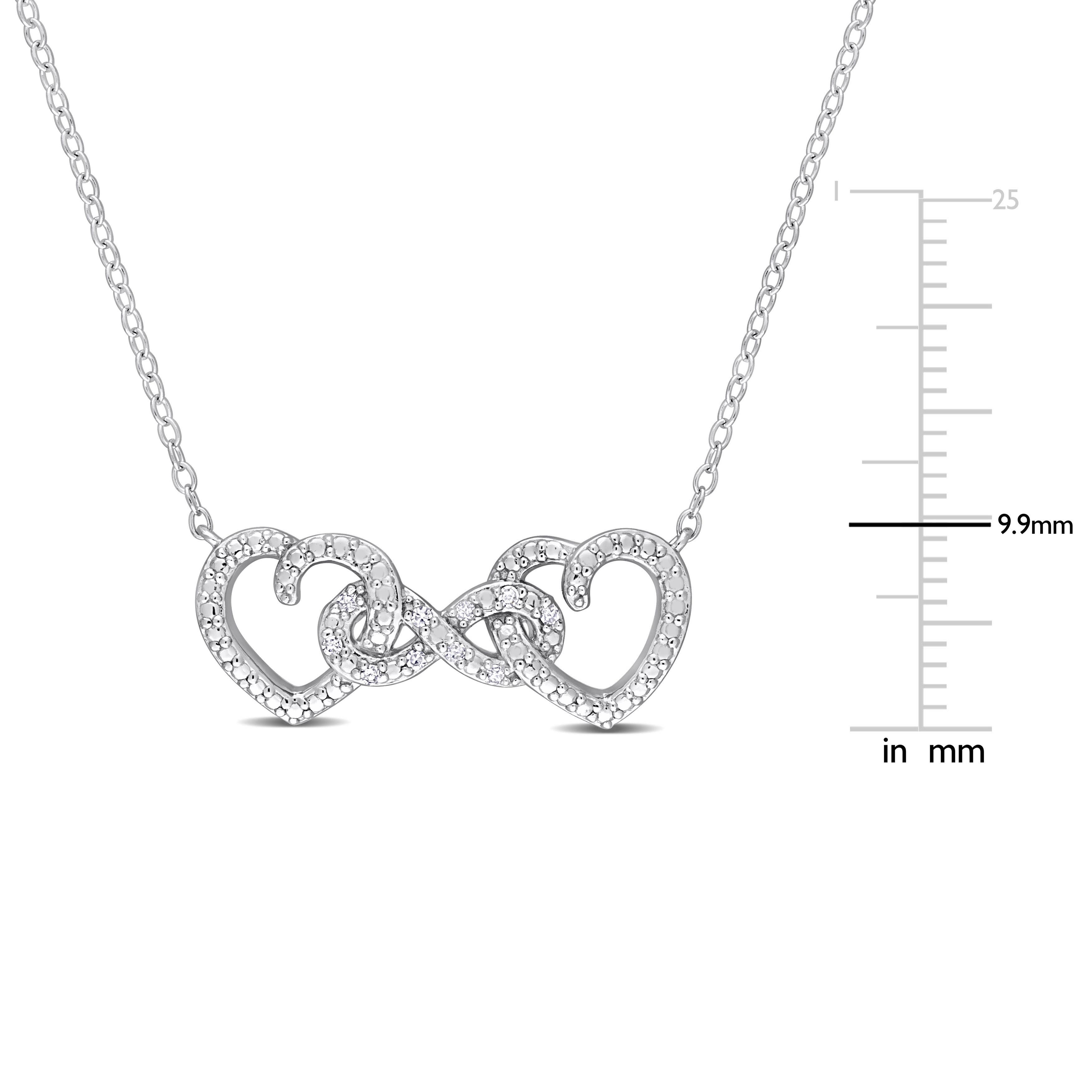 Julianna B. Diamond Double Heart Infinity Necklace (Women) | Nordstrom