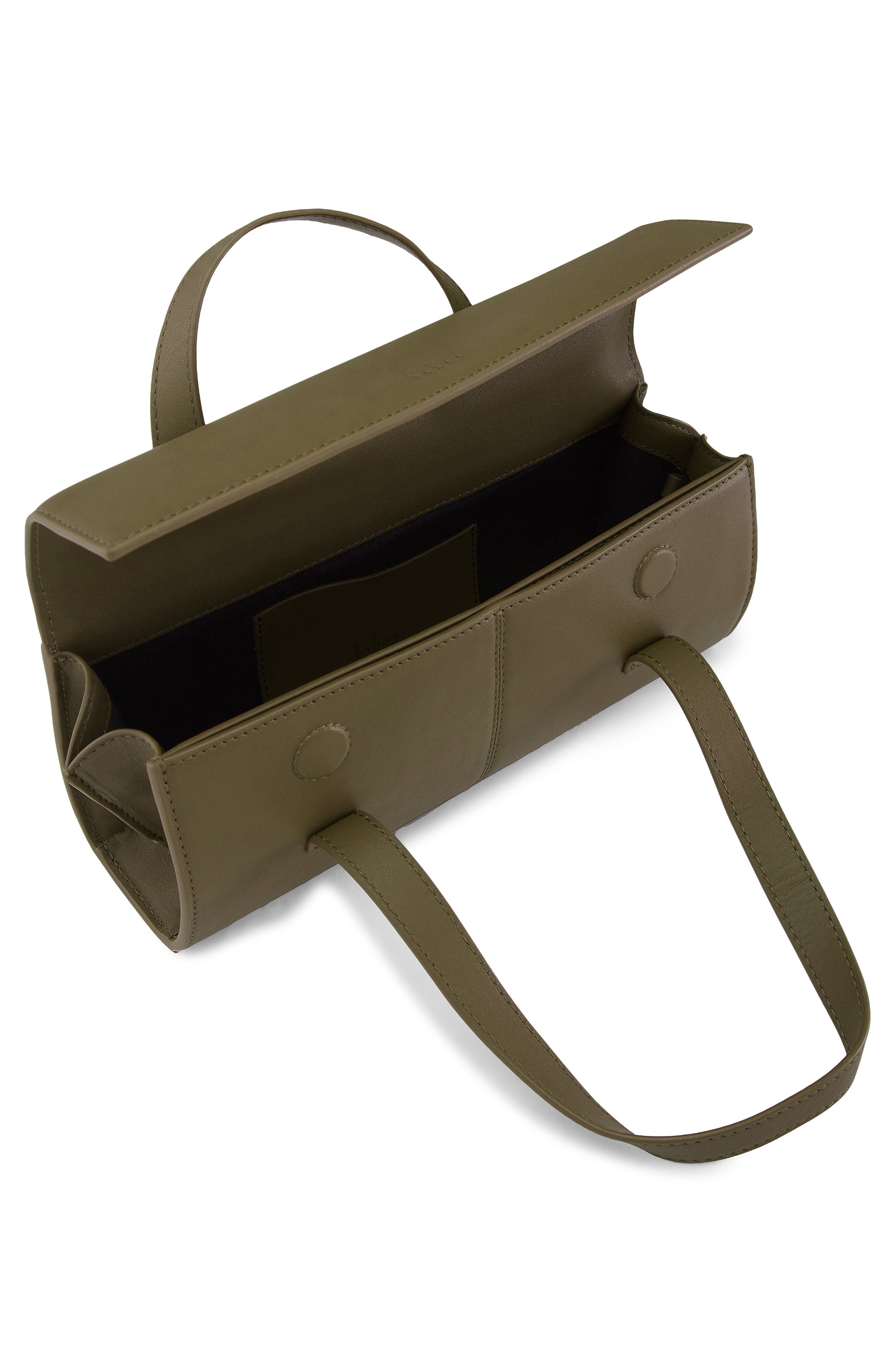 Mini Michelle Nappa Leather Crossbody Bag, Alternate, color, WOOD