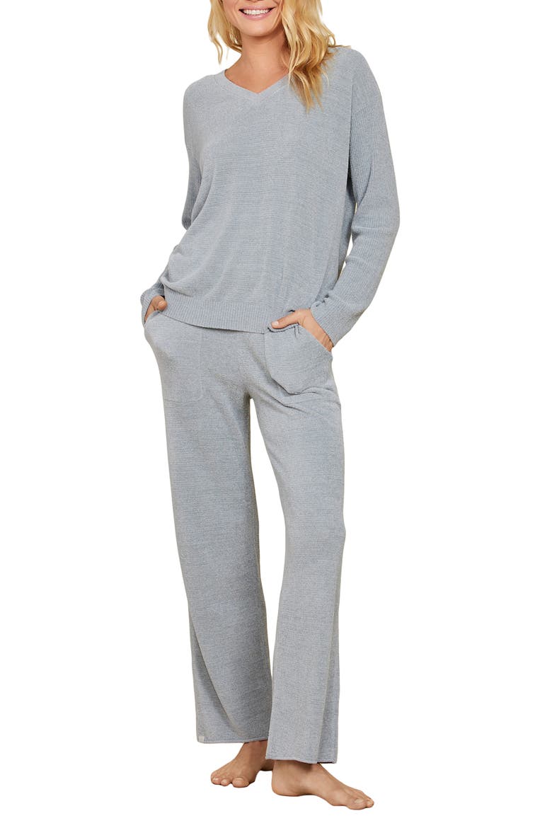 CozyChic® Ultra Lite® Knit Pajamas, Main, color, MOONBEAM