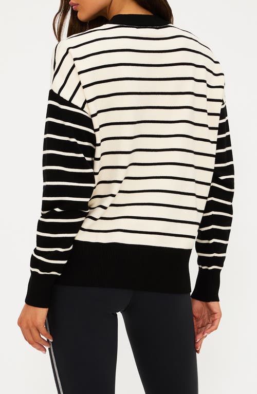 Beach Riot Callie Ski Crew-neck Sweater In Black