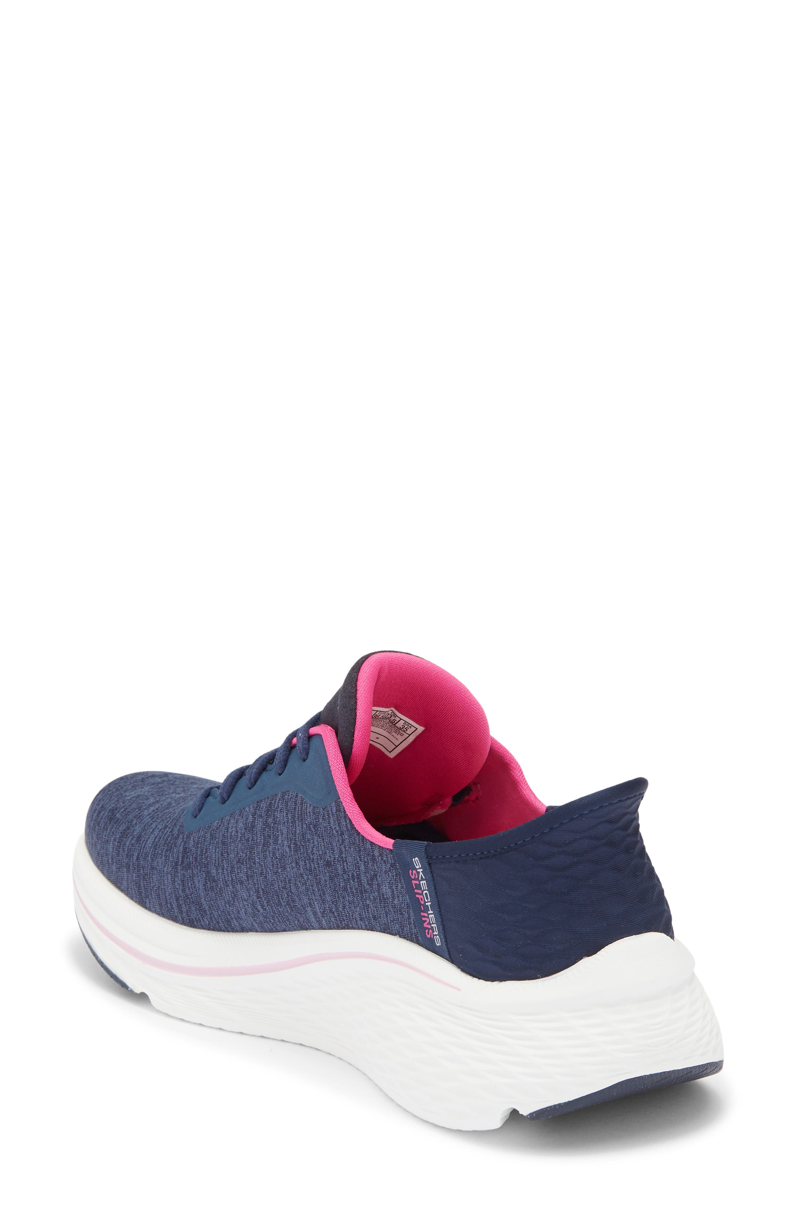 SKECHERS Slip-Ins Mac Cushioning Sneaker, Alternate, color, Navy Pink