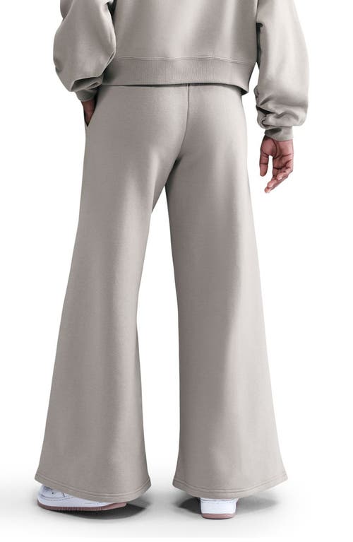 Nike Sportswear Phoenix High Waist Flare Leg Sweatpants In Gray