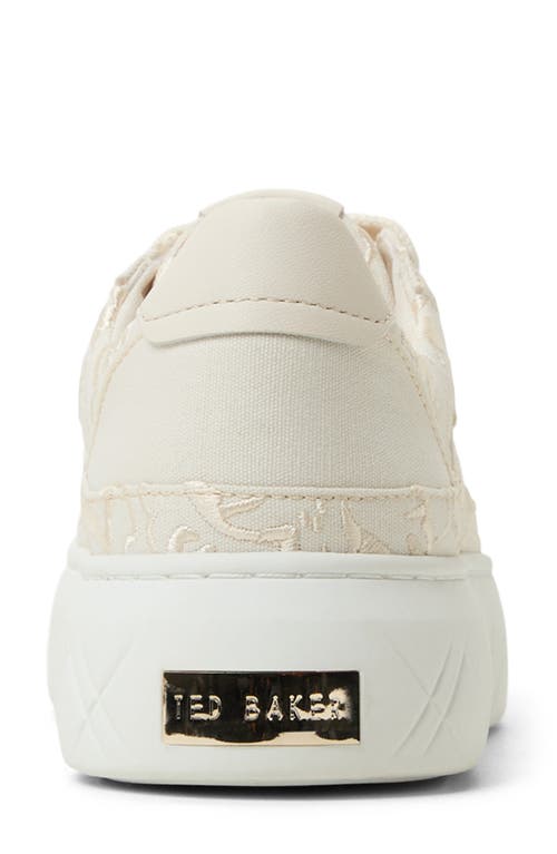 Ted Baker London Adison Platform Sneaker In Natural