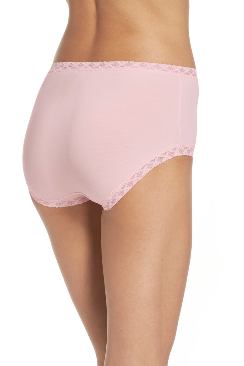 Bliss Stretch Cotton Full Briefs, Alternate, color, BLUSHING PINK
