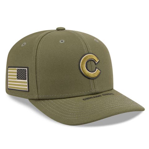 Men's New Era  Olive Chicago Cubs 2026 Armed Forces Day 9SEVENTY Adjustable Hat
