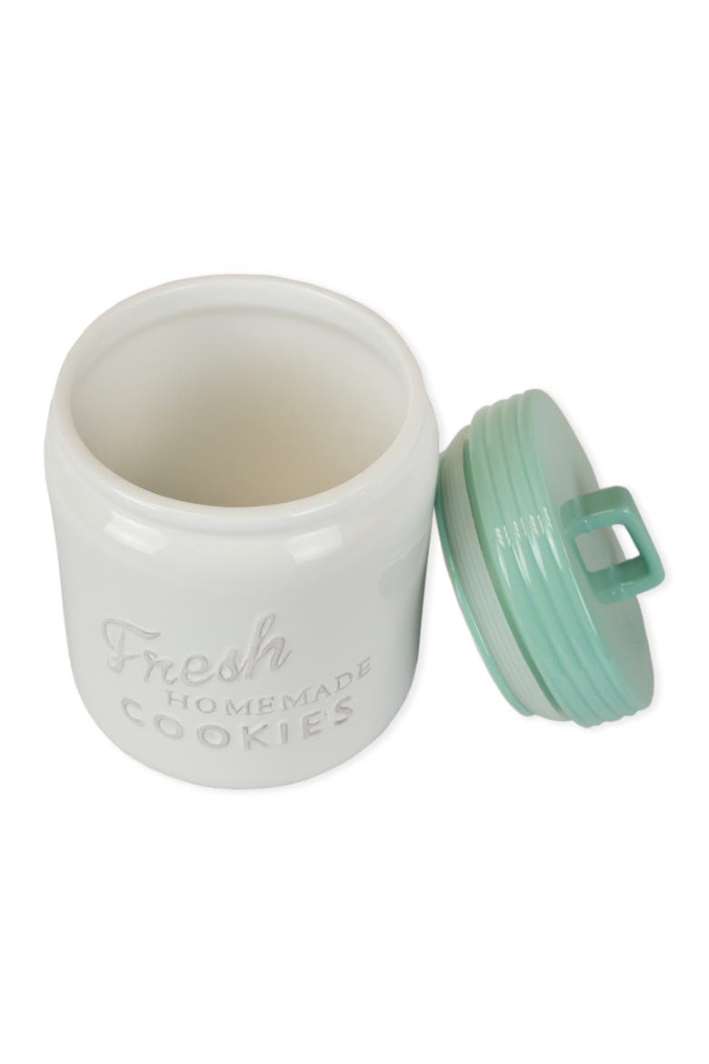 Aqua Ceramic Cookie Jar, Alternate, color, Aqua
