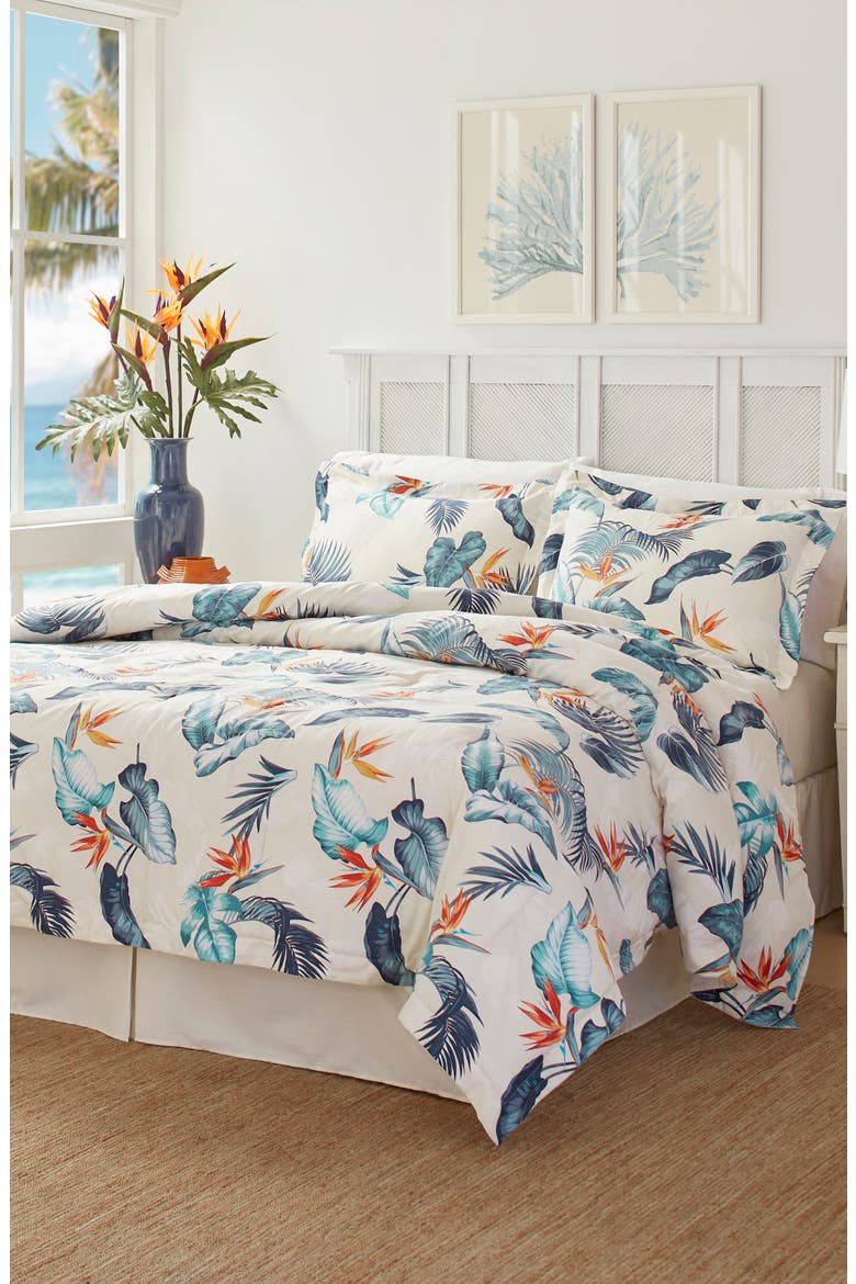 Bird's Eye View Comforter, Sham & Bed Skirt Set, Alternate, color, CORAL