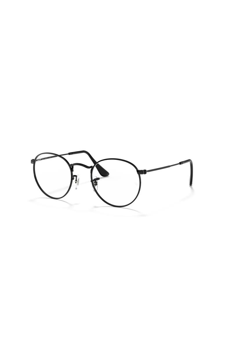 Ray-Ban 50mm Round optical glasses, Main, color, Black