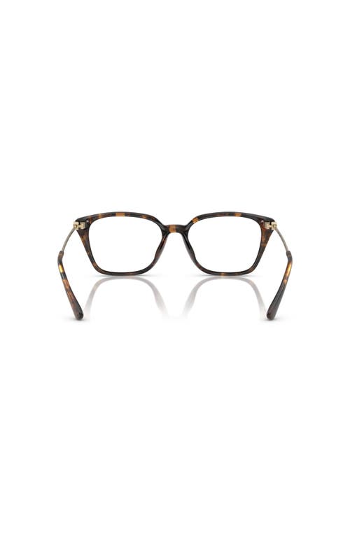 Michael Kors 54mm Rectangle Optical Glasses In Black